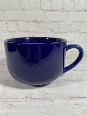 Cobalt Blue Ceramic Soup Chowder Chili Jumbo Mug